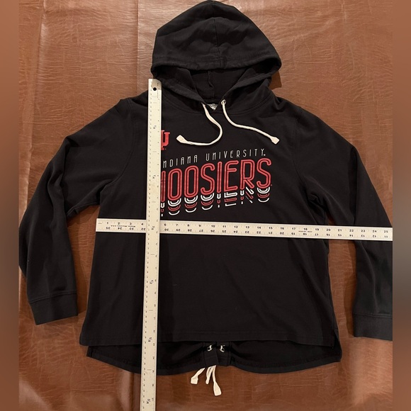 Indiana Hoosiers Women’s Lightweight Hoodie - Tied Back - Size Large - Picture 8 of 8